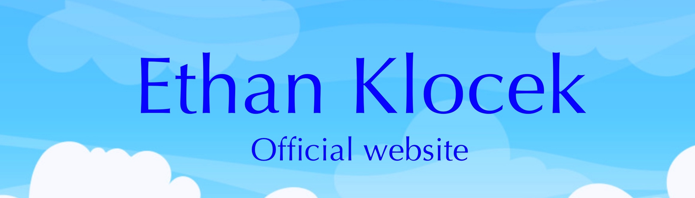 Ethan Klocek Homepage Image